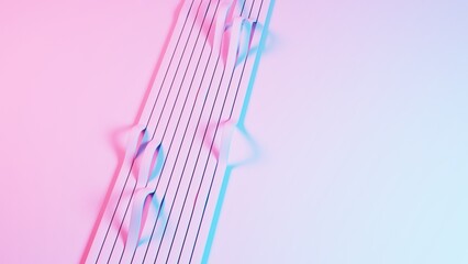Poster - 3D background composed of soft cubes, creating a visually appealing and tactile environment..
