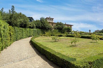 Wall Mural - Villa La Petraia is one of the Medici villas in Castello, Florence, Tuscany, central Italy.