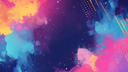 Contrasting colorful abstract background with free pattern.