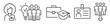 © Trueffelpix - Set of internship and apprenticeship thin line icons on white background
