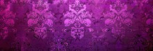 Purple Wallpaper With Damask Pattern