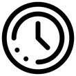 time icon, simple vector design