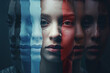 © Tetiana - Human face symbolizes psychological instability anxiety and bipolar disorder generative AI