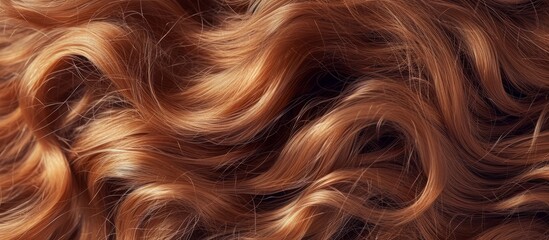 Close-up view of beautiful, long, wavy blonde hair shining under sunlight