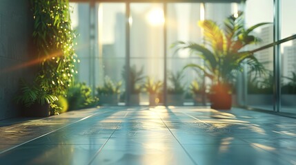 Poster - Modern Office Interiors with Blurred Backgrounds