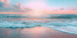 Pastel sunset beach