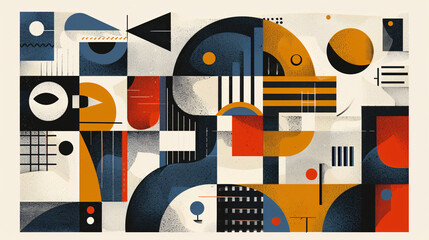 Wall Mural - Abstract and nostalgic Retro and stylish Background Illustration