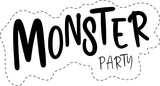 Fototapeta  - monter party written icon