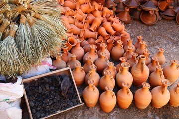 Poster - Moroccan artisanal earthenware jars