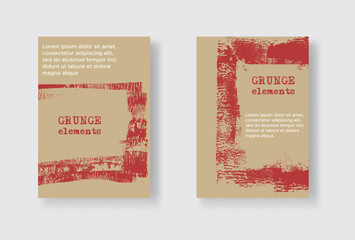 Aufkleber - Set of Flyer Templates. Brochure Design Template