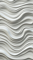 Wall Mural - Abstract White Waves Textured Background

