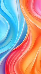Wall Mural - Vibrant Abstract Swirls Background

