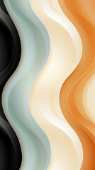 Wall Mural - Abstract Wavy Background in Warm and Cool Tones

