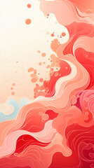 Wall Mural - Abstract Red and Pink Marbled Background Texture

