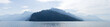 Alpenrandsee in Schweiz. Urnersee (Uri) arm von Vierwaldstättersee. Seelisberg und Trieb vor dem Gipfel des Niderbauen Chulm und Brandegg. Nach rechts Beckenried mit Buochserhorn am Horizon