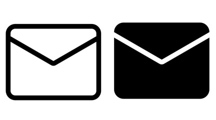 Mail, inbox rounded solid and line icons