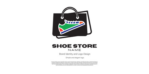 Wall Mural - shoe store logo design for e commerce or logo designer