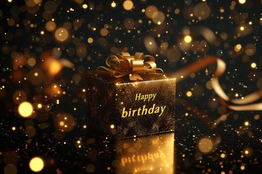 Festive joy: a heartwarming greeting card adorned with the text happy birthday, radiating celebratory cheer and warm wishes, perfect for expressing love and joy on this special occasion.