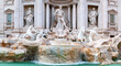Trevi fountain (Fontana di Trevi) in Rome Italy.
