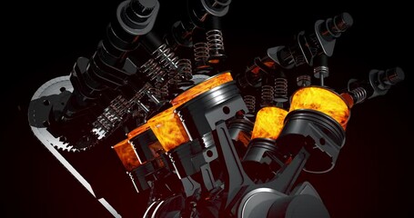 Leinwandbilder - Performance Racing Car Dashboard. Pilot Pushing The Limits. Performance Sports Car And Engines Related 3D Animation.