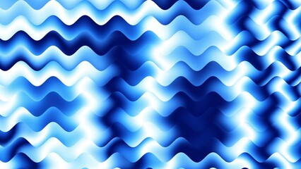 Aufkleber - Abstract blue water waves animation, layered background. Banner, poster, postcard. Deep ocean backdrop. Looped patterns motion background.