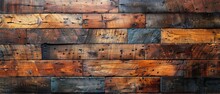 Rustic Wooden Background Textured, Featuring Weathered Planks With Knots And Imperfections That Add Character And Charm