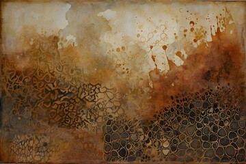 Wall Mural - Grunge rusty wall painting background. The dark, rough details add an interesting twist to the abstract design. Background creates a visually stunning contrast.