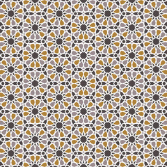 Wall Mural - Arabic pattern background. Islamic ornament vector. Traditional Arabian geometry.