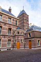 Canvas Print - Fragments of Binnenhof (Inner court) - XIII century complex of buildings, is among the oldest Parliament buildings in the world still in use. The Hague (Den Haag), The Netherlands. 