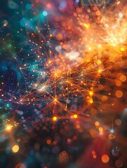 A digital tapestry, embodying connectivity and innovation, visually encapsulates the transformative essence of blockchain technology