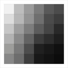 Poster - Monochrome grey squares. Gradient grid pattern. Soft shades transition. Vector illustration. EPS 10.