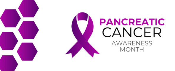 Wall Mural - November is Pancreatic Cancer Awareness Month. Holiday concept. Template for background, banner, cover, flyer, brochure, card, poster with text inscription. Vector illustration
