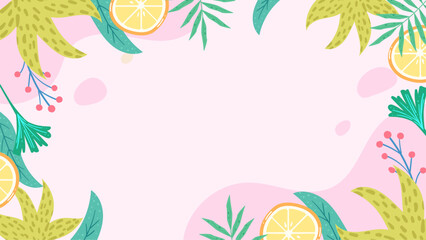 Poster - Colorful colourful vector floral hello spring concept background