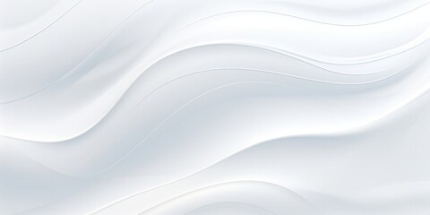 Aufkleber - abstract white background with wavy lines generative ai
