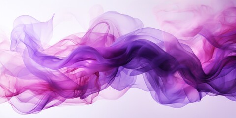Poster - Close Up of Smoke on White Background Generative AI