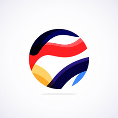 Poster - Abstract circle logo - minimalist emblem, timeless and universal shape of circle. Unique logo represent range of brands and concepts, encapsulating simplicity and creativity in single, iconic image