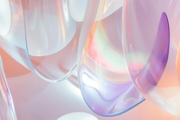 A group of bubbles with rainbow reflection. A mesmerizing cluster of iridescent spheres, brimming with shimmering liquid and captivating rainbow reflections.