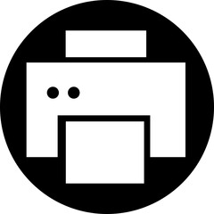 Fototapete - Printer icon in trendy Fill Style. Document printing or fax symbol. Vector illustration for web site or mobile app. Printing sign. Premium quality symbol isolated on transparent background.