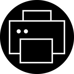 Fototapete - Printer icon in Line Style editable stock. Document printing or fax symbol. Vector illustration for web site or mobile app. Printing sign. Premium quality symbol isolated on transparent background.