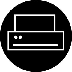 Fototapete - Printer icon in Line Style editable stock. Document printing or fax symbol. Vector illustration for web site or mobile app. Printing sign. Premium quality symbol isolated on transparent background.