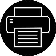 Fototapete - Printer icon in Line Style editable stock. Document printing or fax symbol. Vector illustration for web site or mobile app. Printing sign. Premium quality symbol isolated on transparent background.