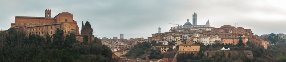 Sticker - Cityscape of Siena, Tuscany, Italy