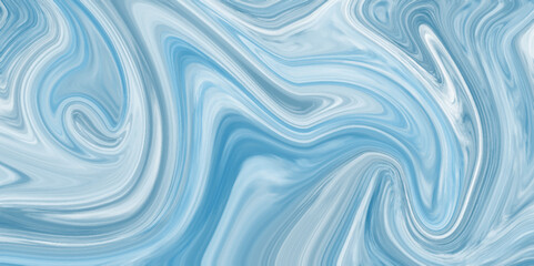 Poster - Abstract colorful blue acrylic pours Liquid marble surfaces Design. Liquid Marble style. Texture for banners and posters. blue tosca satin Ink Marble colorful abstract painting background texture.