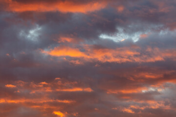 Wall Mural - Colorful clouds at sunrise. Background