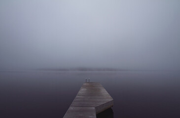 Naklejka na meble dock in the fog