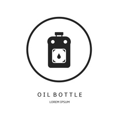 Wall Mural - Logo vector design for business. Oil bottle logos.