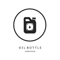 Sticker - Logo vector design for business. Oil bottle logos.