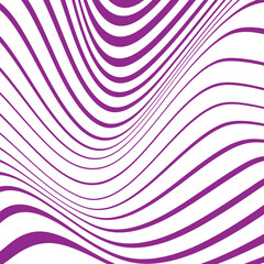 Aufkleber - abstract geometric line wave pattern vector illustration.