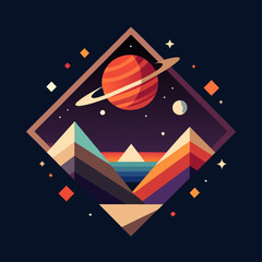 Poster - Abstract patterns inspired by the energy of the cosmos. vektor illustation