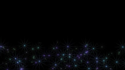 Wall Mural - Abstract Network Connections on Dark Background for Technology Concept